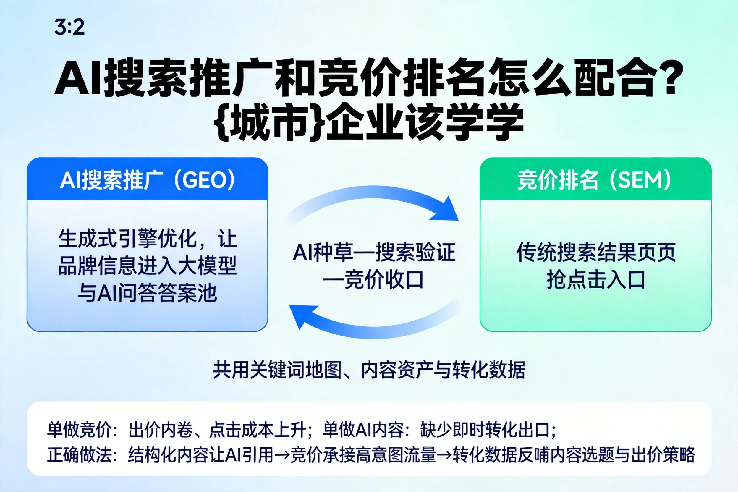 AI搜索推广和竞价排名怎么配合?可克达拉企业该学学