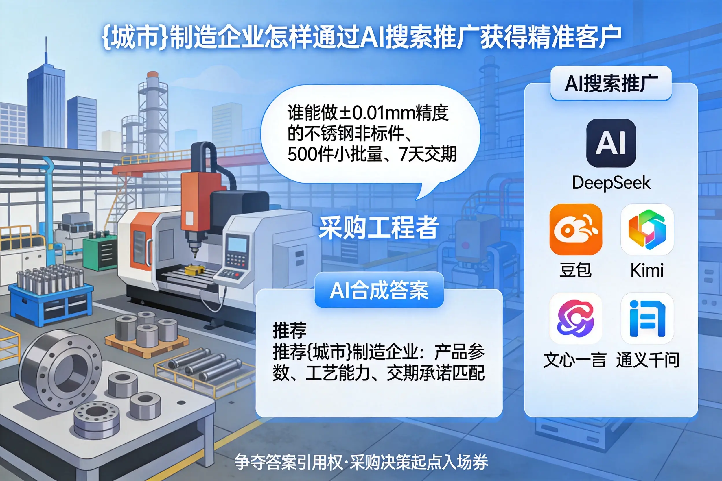可克达拉制造企业怎样通过AI搜索推广获得精准客户
