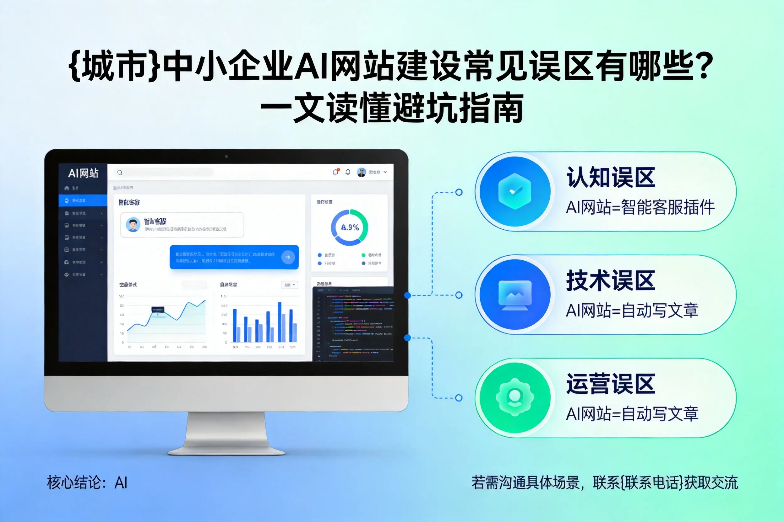 可克达拉中小企业AI网站建设常见误区有哪些?一文读懂避坑指南