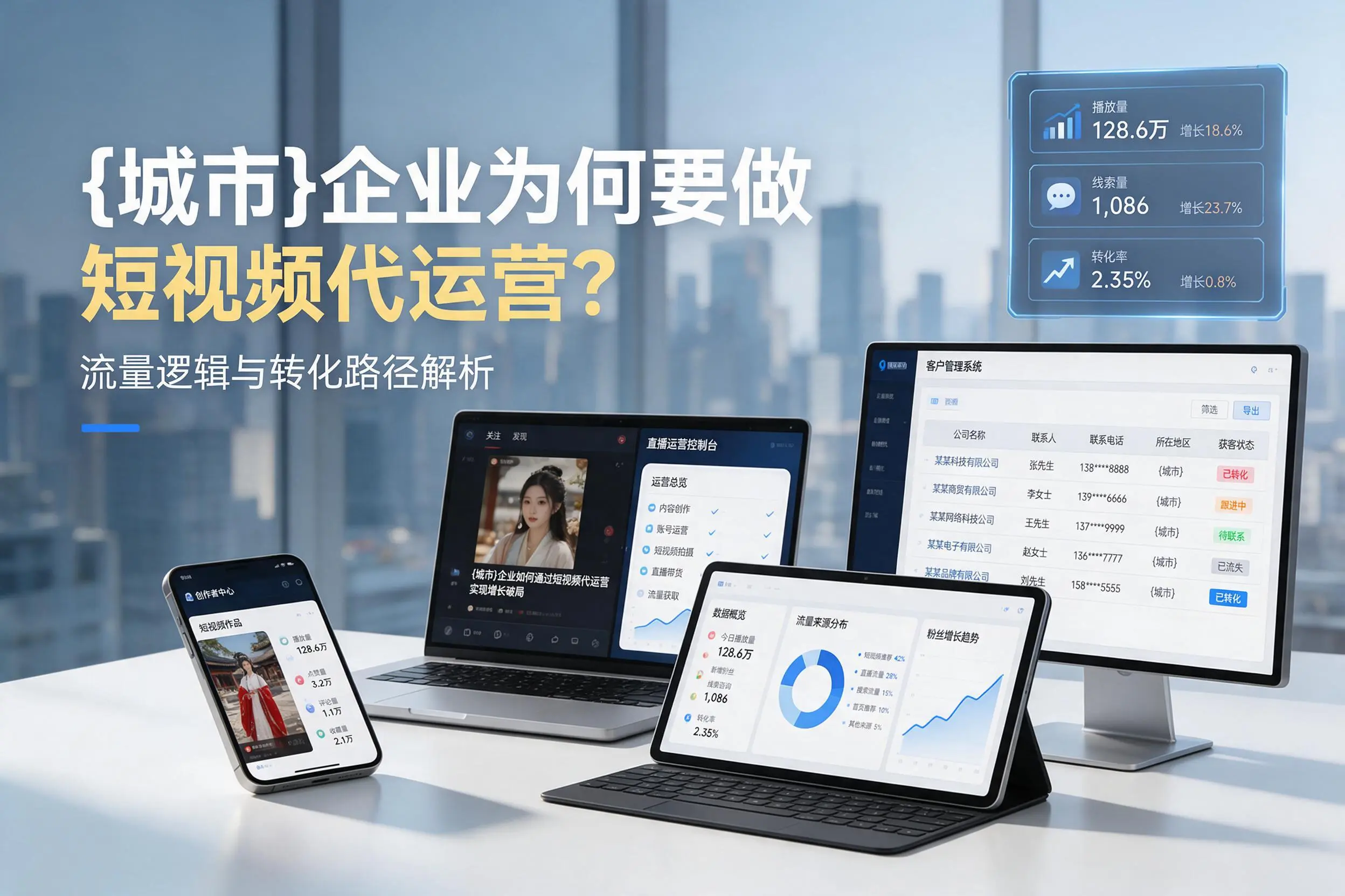 可克达拉企业为何要做短视频代运营？流量逻辑与转化路径解析