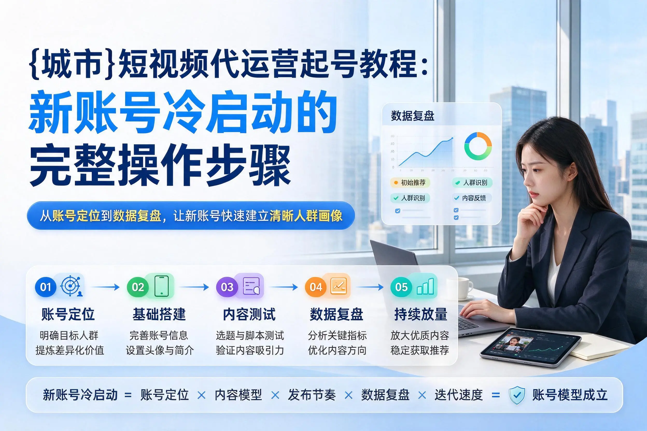 可克达拉短视频代运营起号教程：新账号冷启动的完整操作步骤