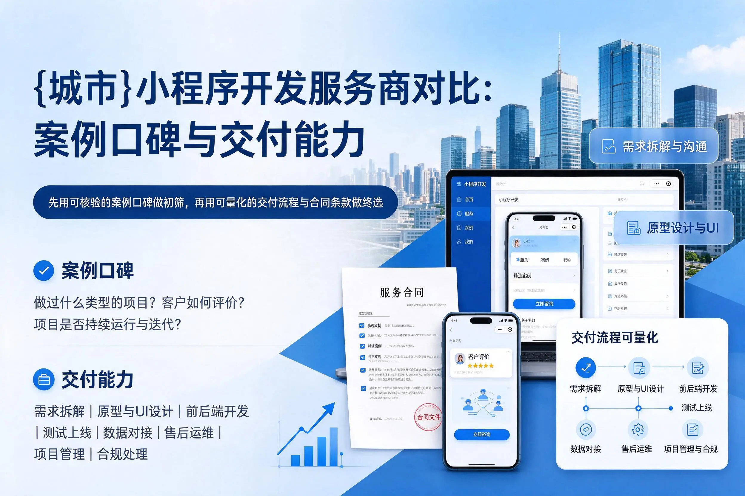 可克达拉小程序开发服务商对比：案例口碑与交付能力