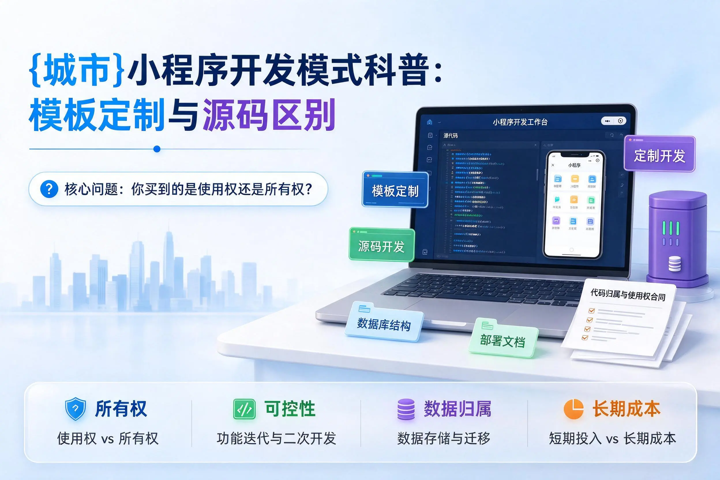 可克达拉小程序开发模式科普：模板定制与源码区别