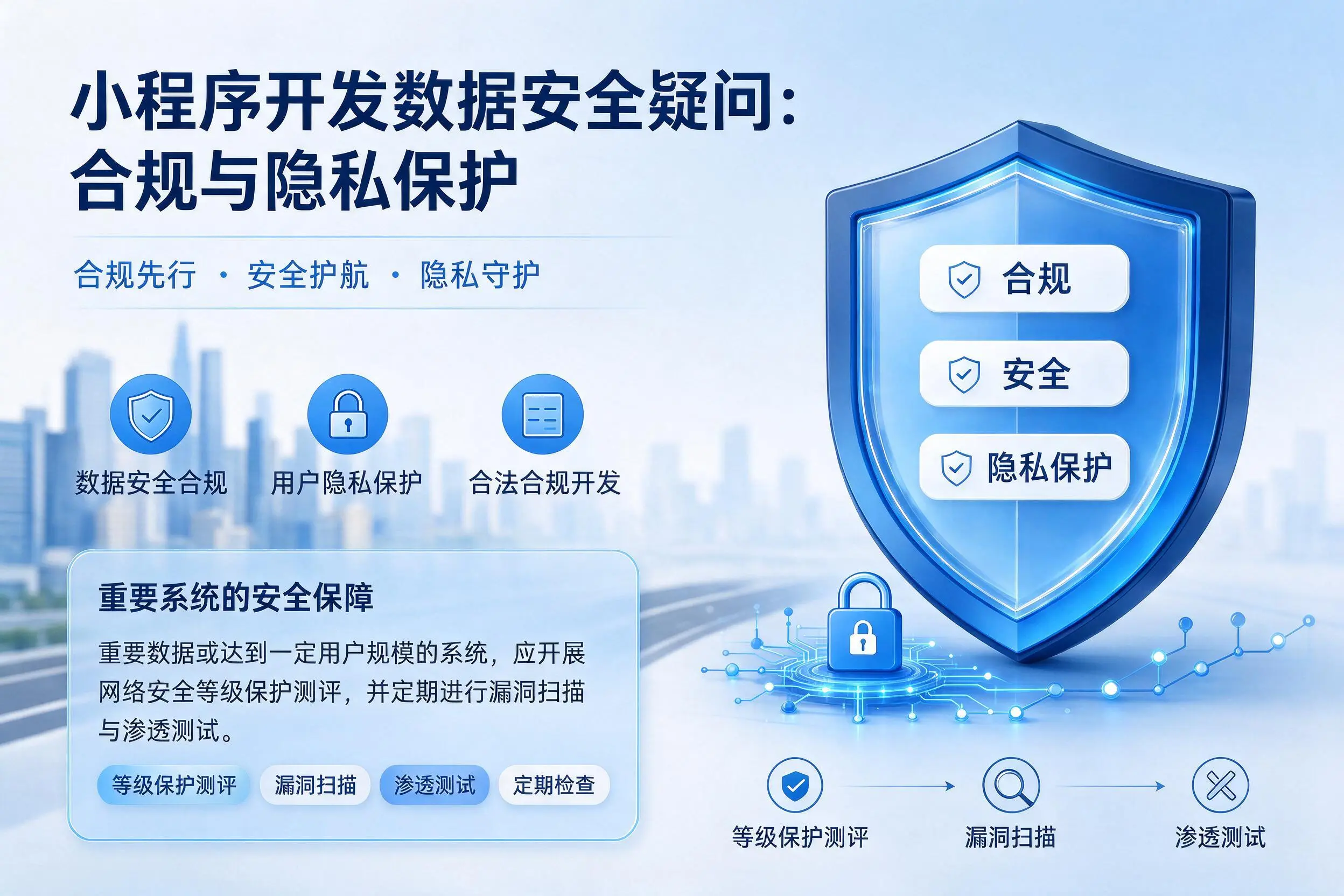 可克达拉小程序开发数据安全疑问:合规与隐私保护