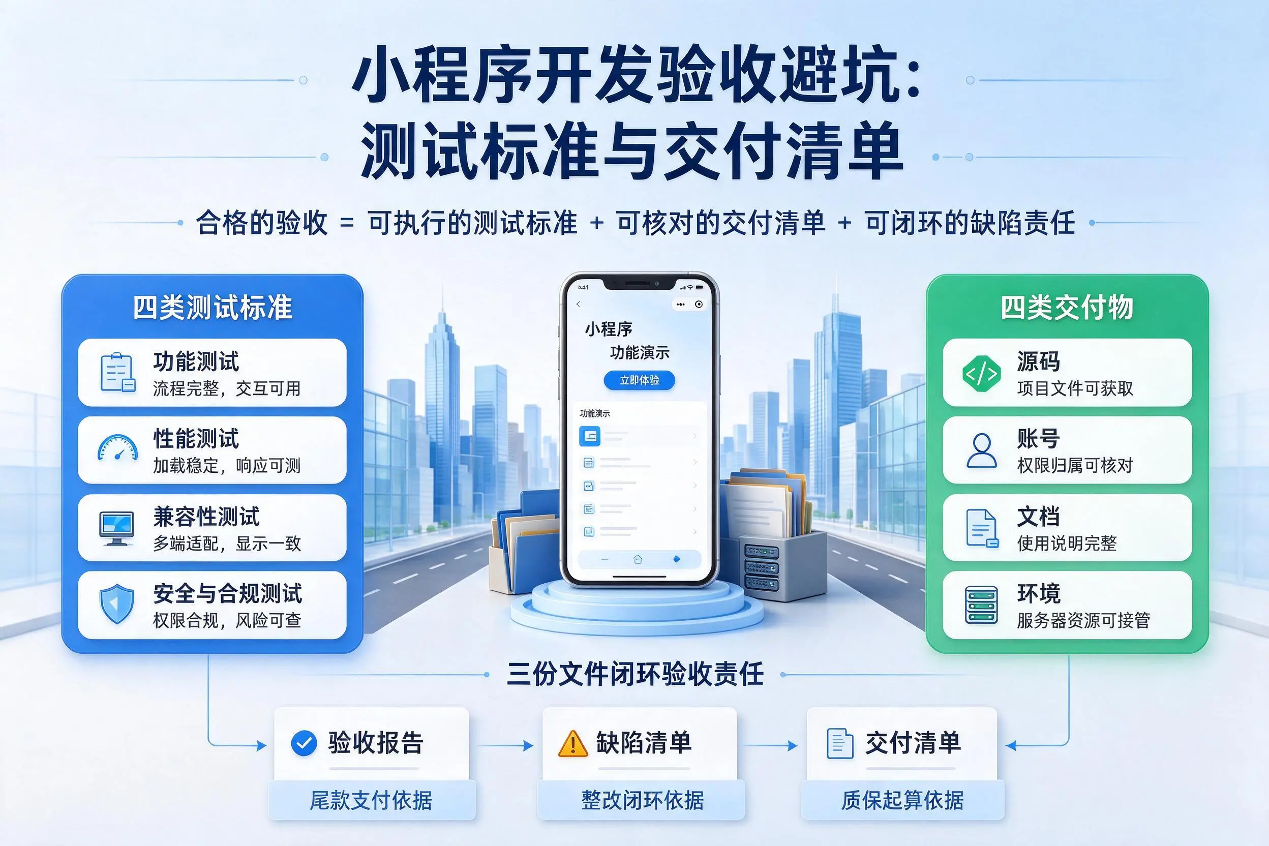 可克达拉小程序开发验收避坑：测试标准与交付清单