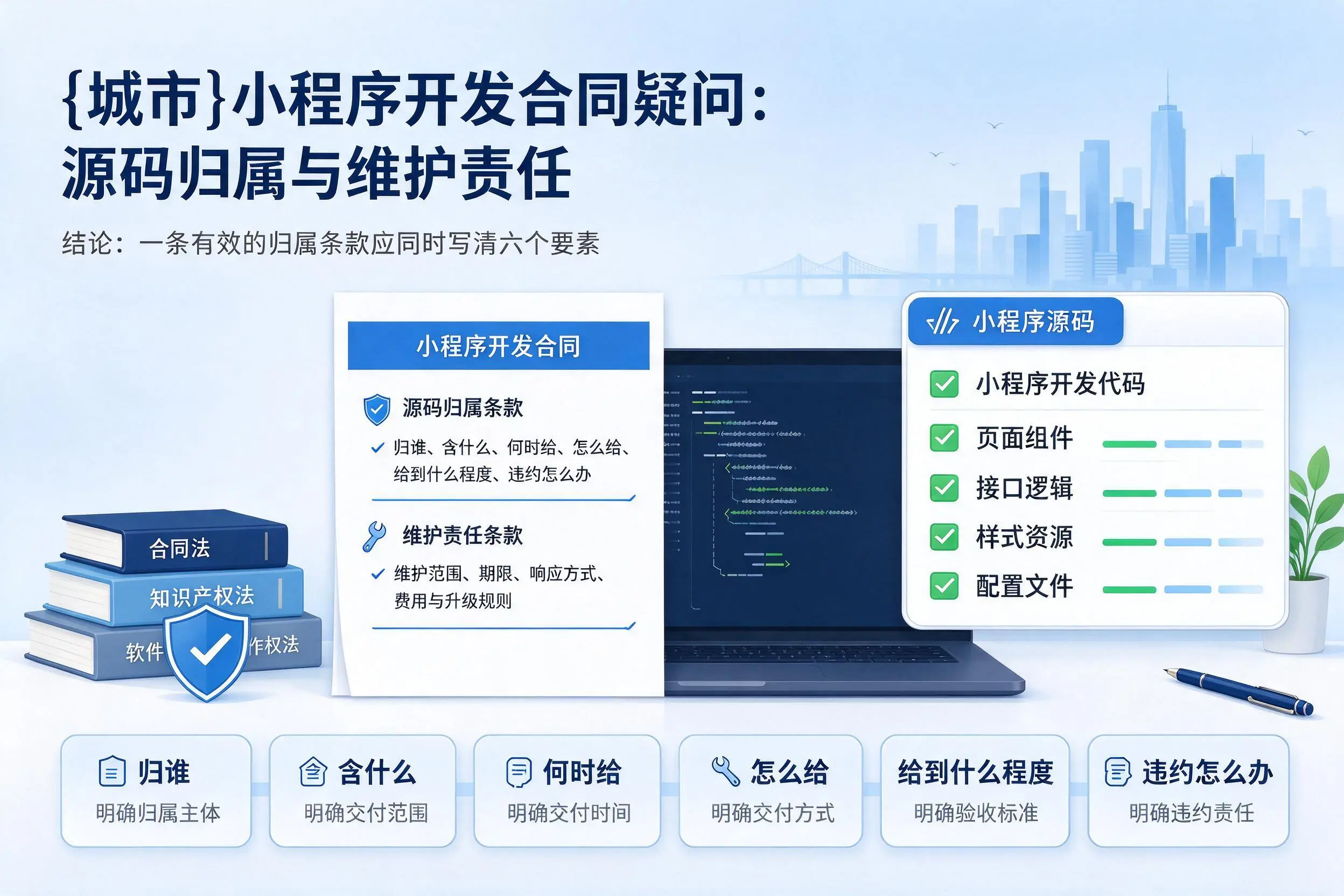 可克达拉小程序开发合同疑问：源码归属与维护责任