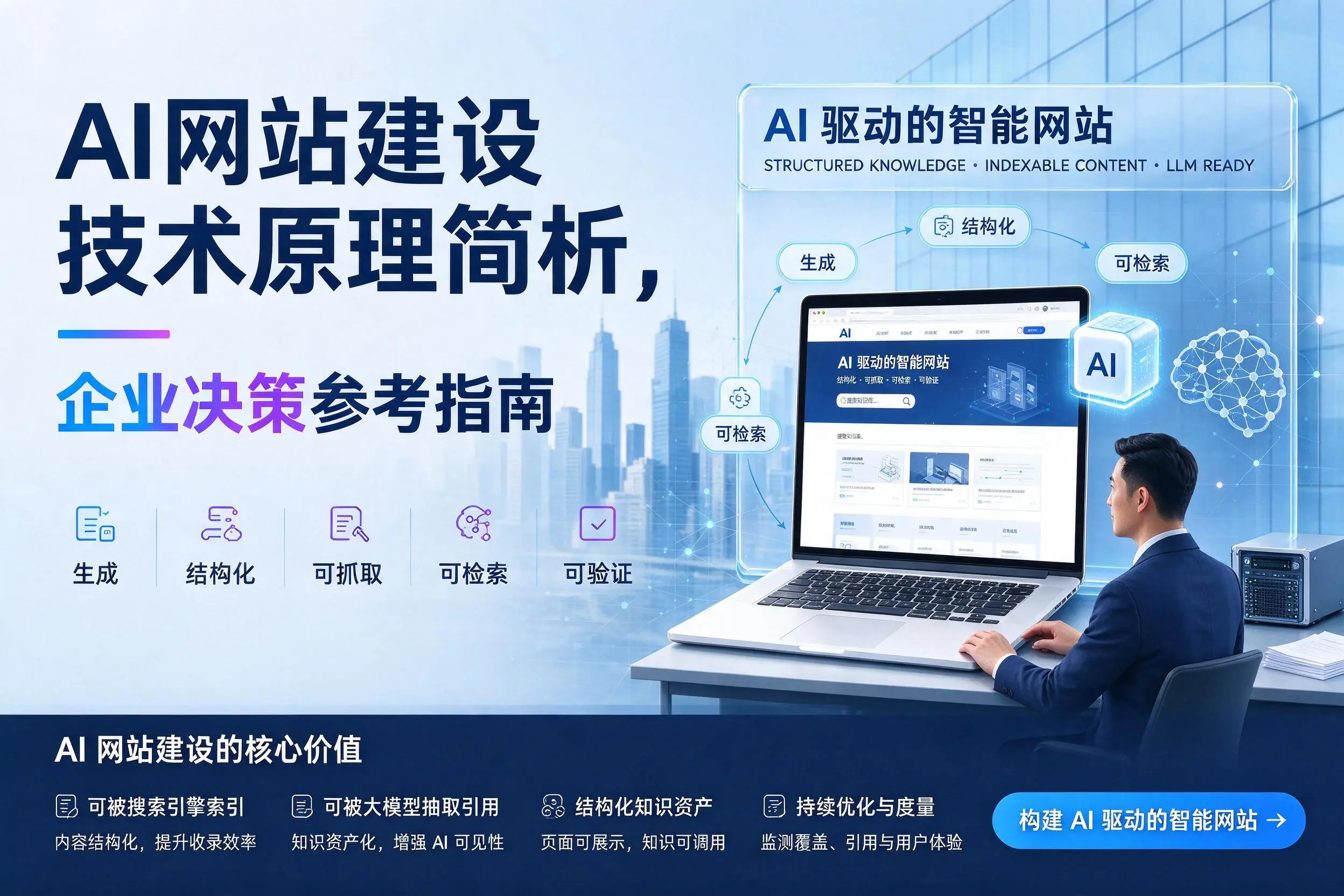 AI网站建设技术原理简析，可克达拉企业决策参考指南