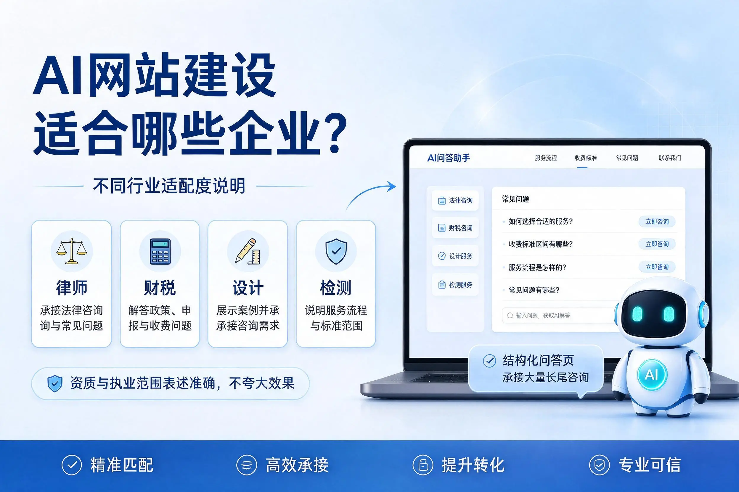 AI网站建设适合哪些企业？可克达拉不同行业适配度说明